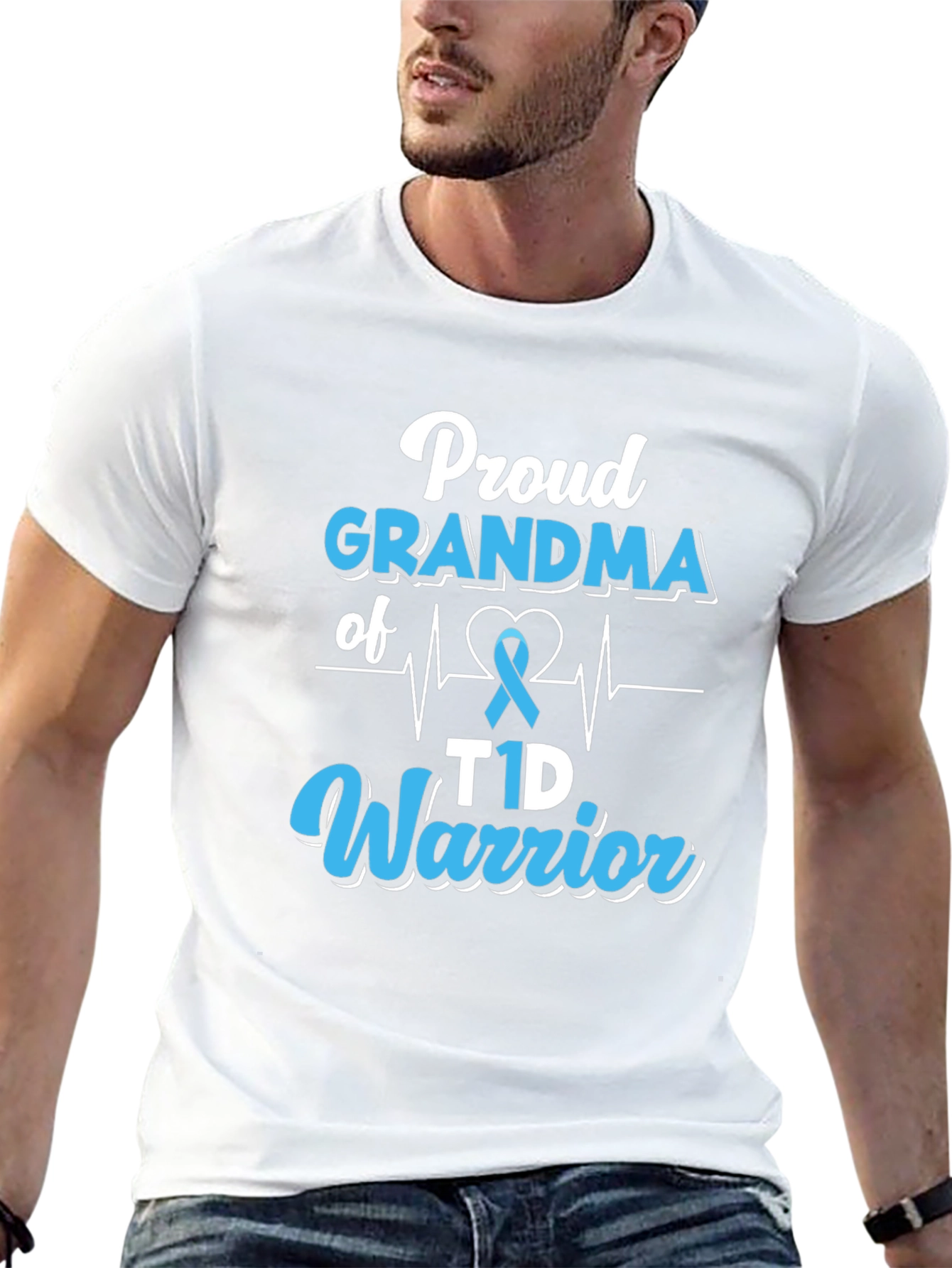 Proud Grandma T1D Warrior Graphic Tee