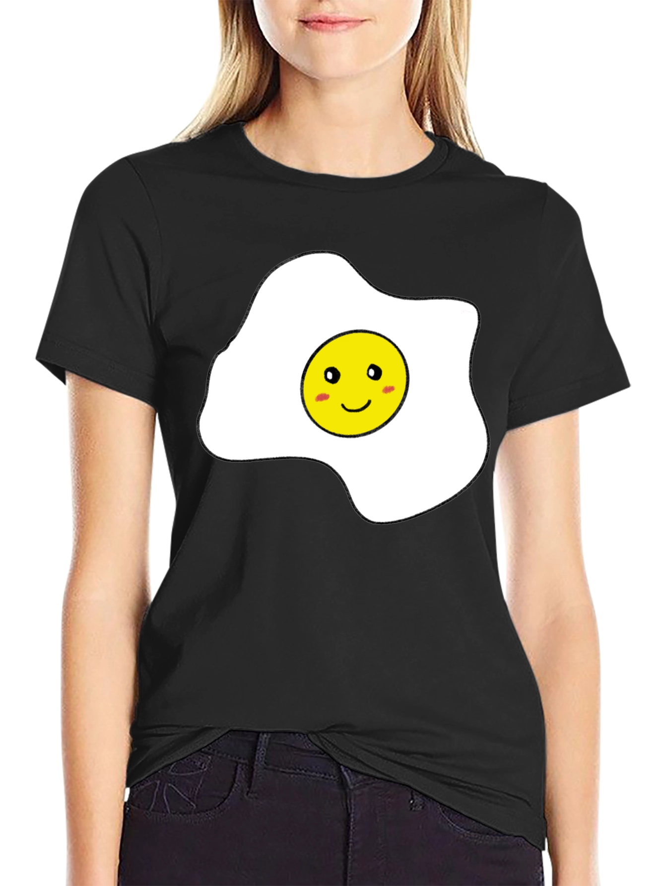 Funny Sunny Side Up Egg Graphic T-Shirt