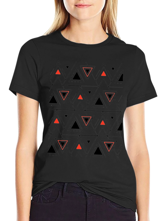 Geometric Triangle T-Shirt - Modern Design