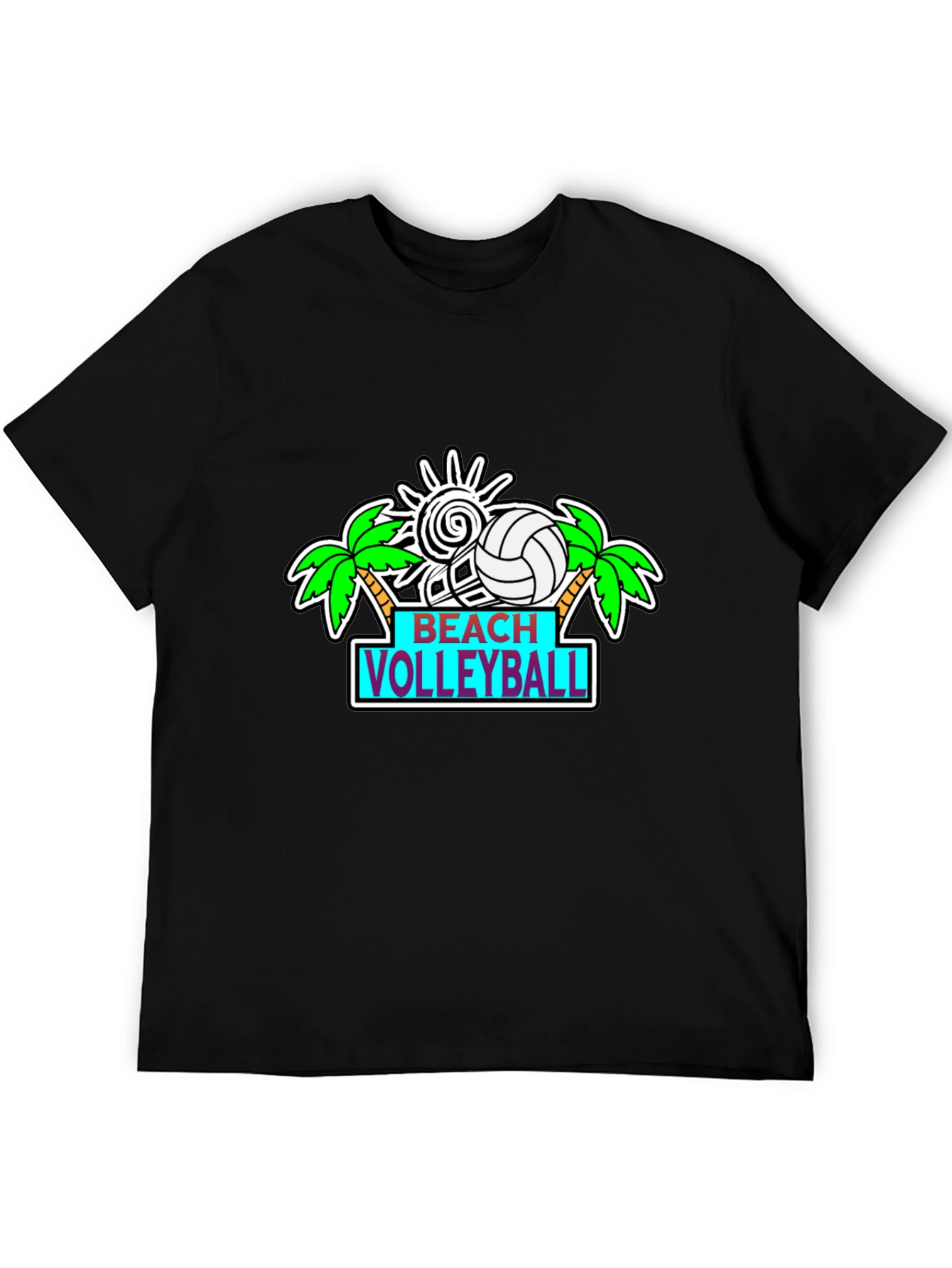 Beach Volleyball Graphic T-Shirt