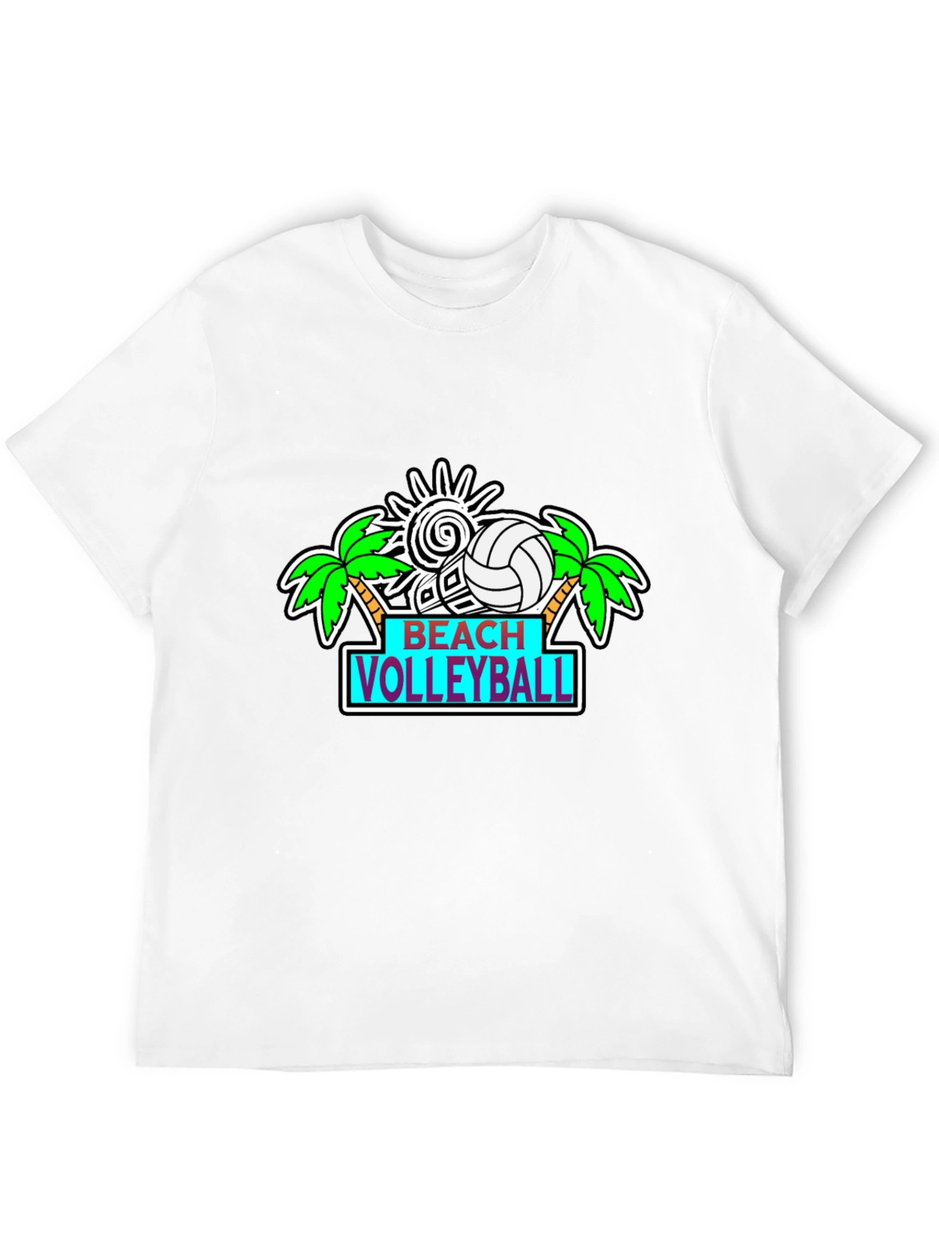 Beach Volleyball Graphic T-Shirt