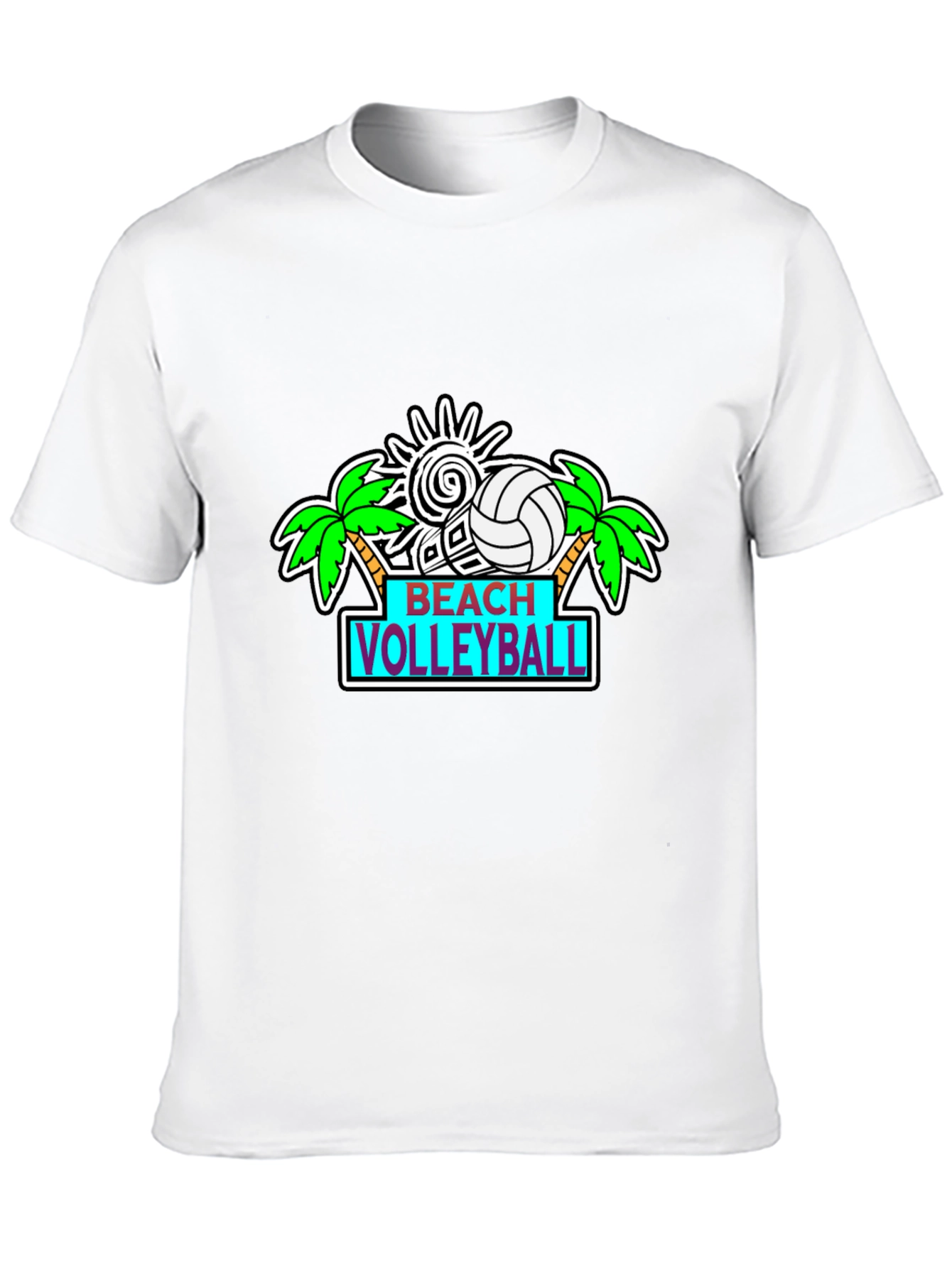 Beach Volleyball Graphic T-Shirt