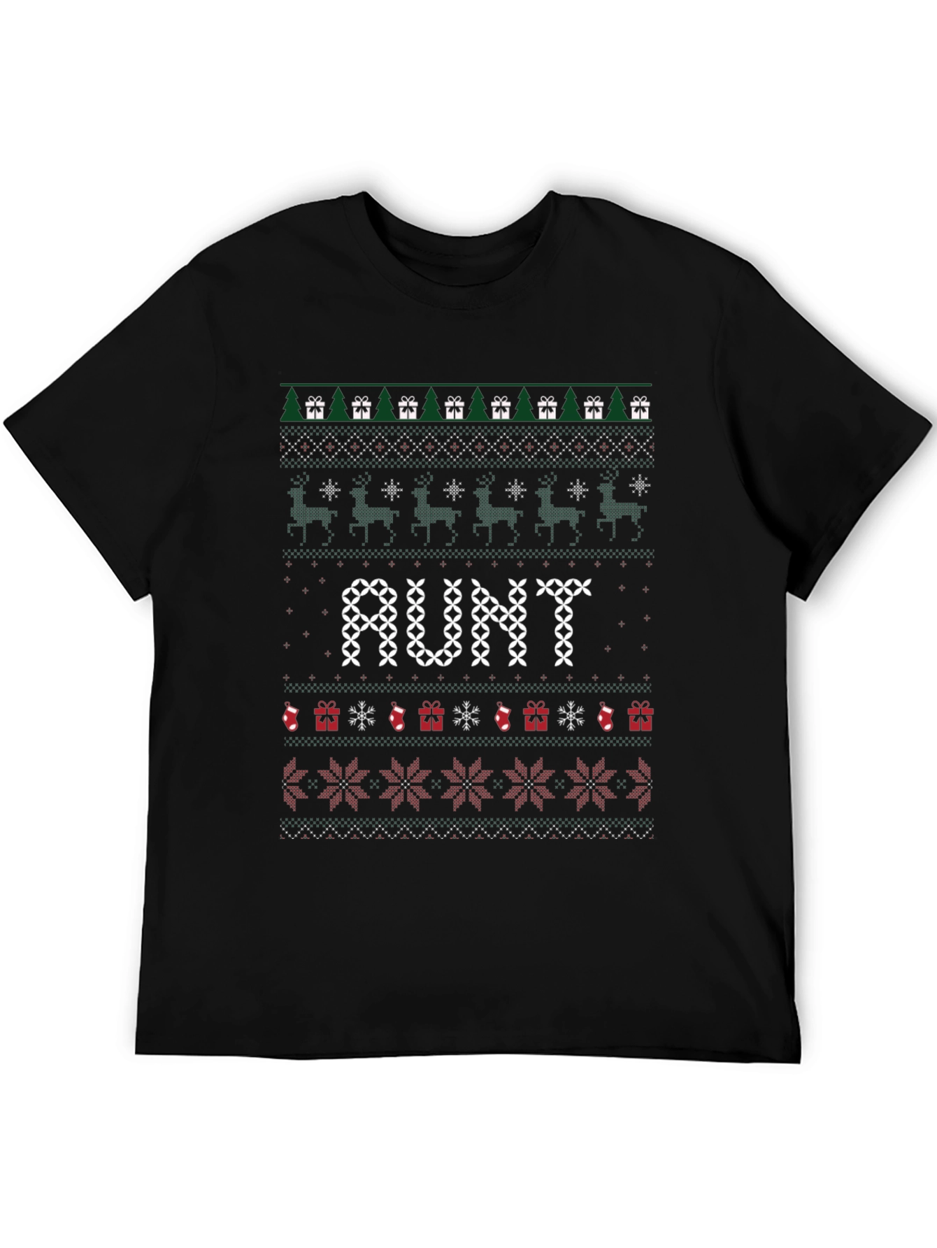 Aunt Christmas Ugly Sweater T-Shirt