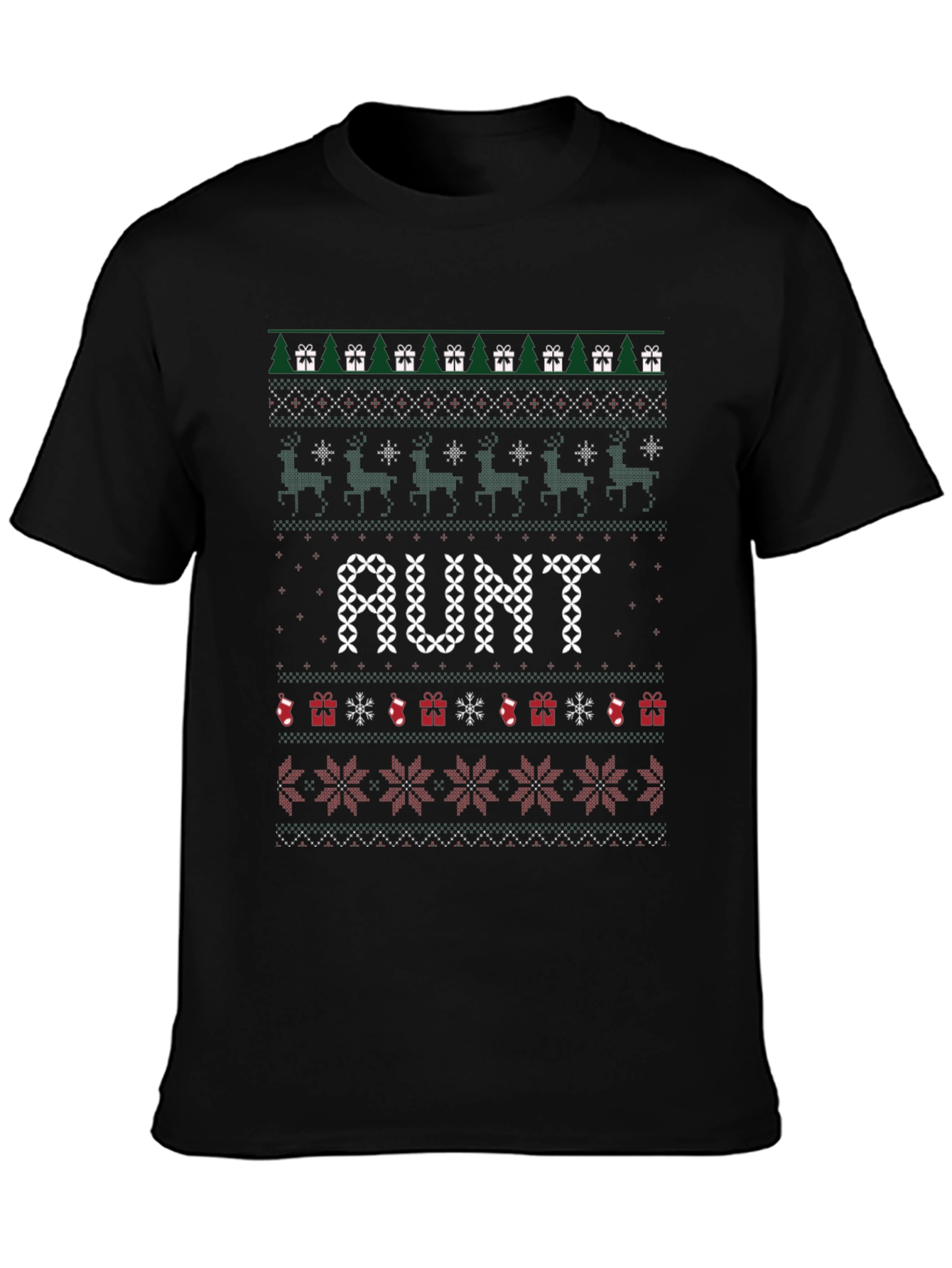 Aunt Christmas Ugly Sweater T-Shirt