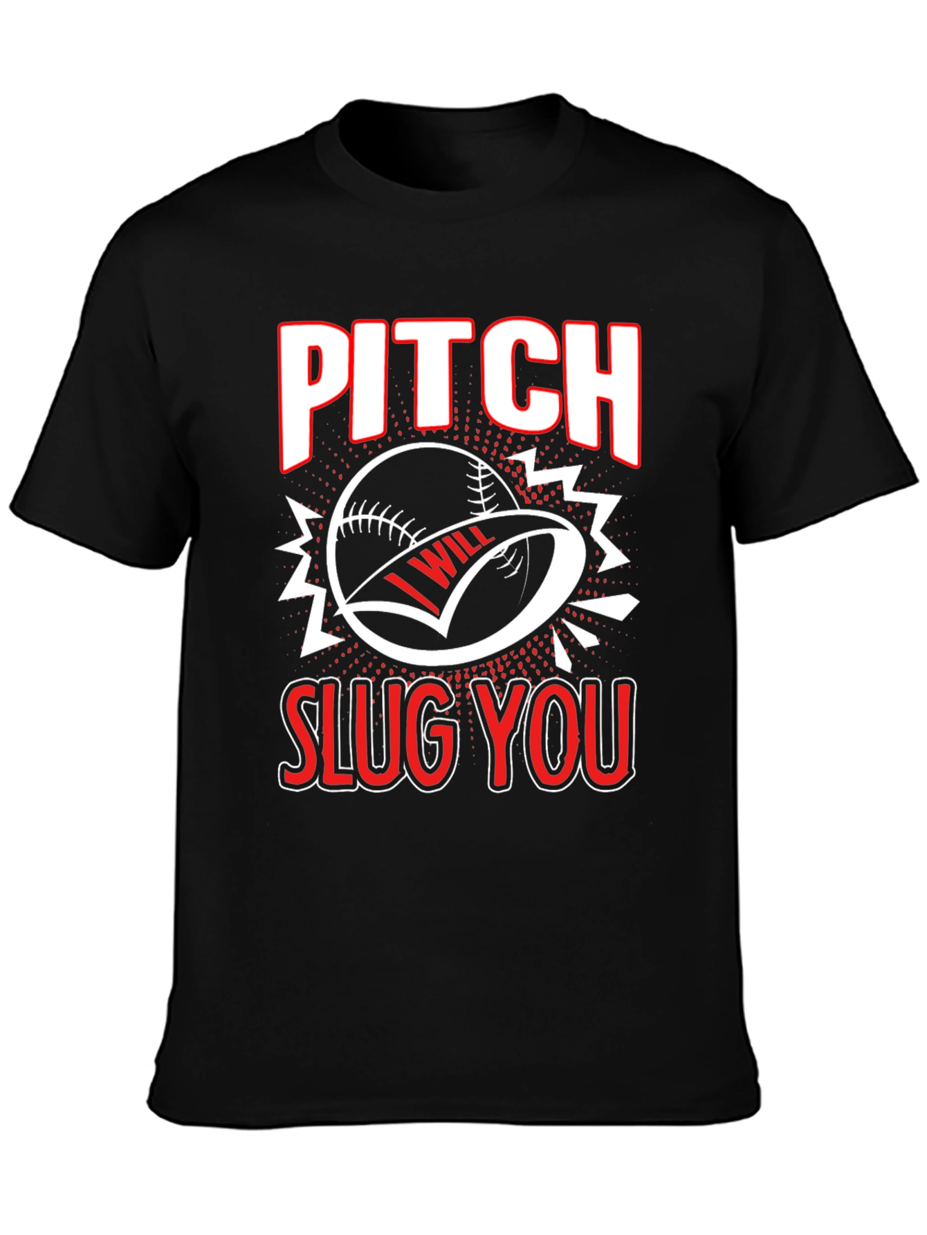 Pitch Slug You Baseball Graphic Tee