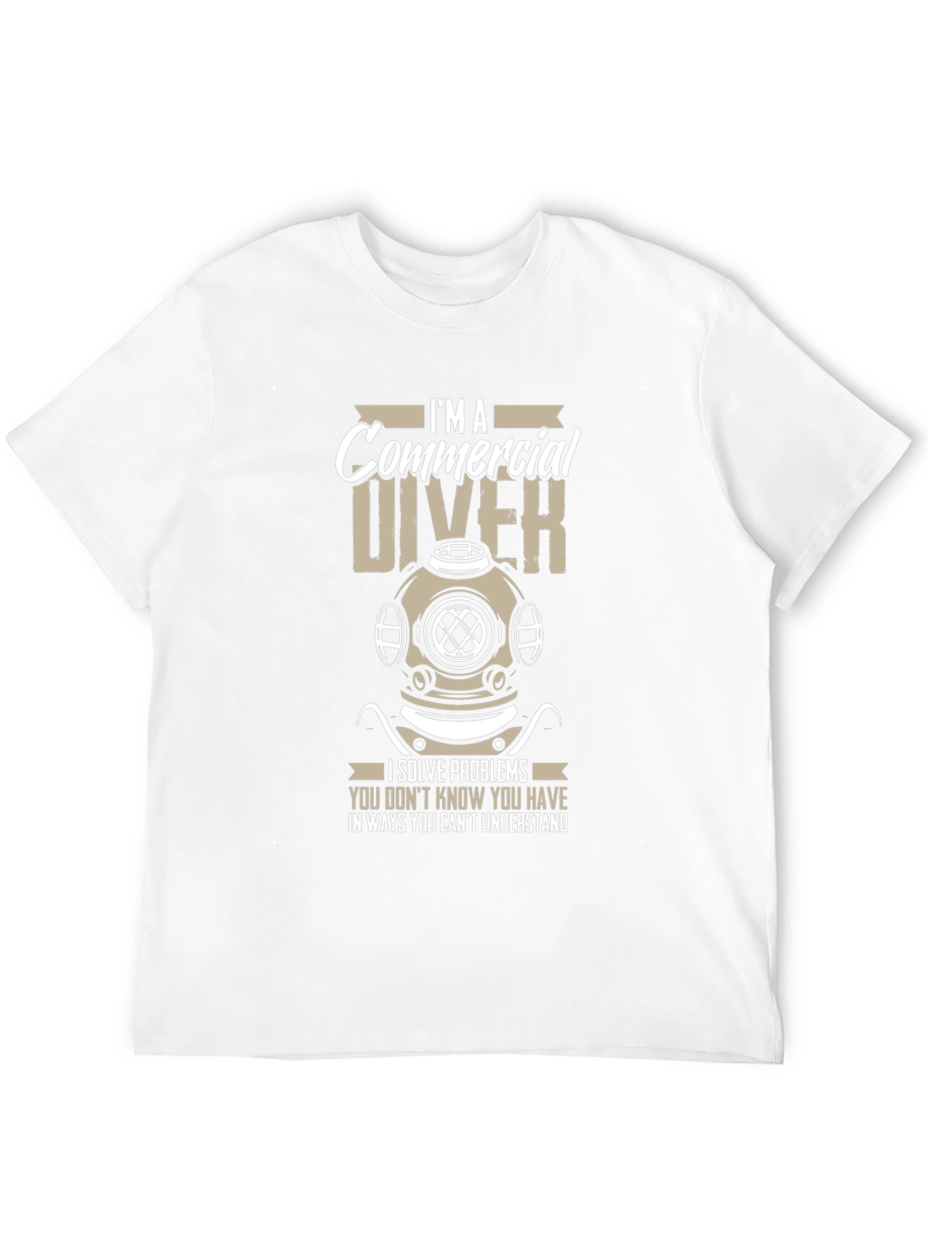 Commercial Diver Graphic Tee - Problem Solver T-Shirt