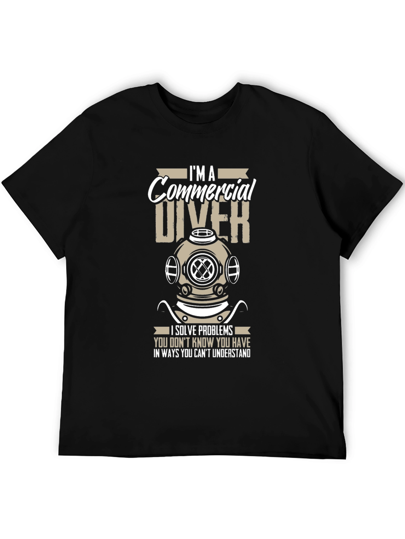 Commercial Diver Graphic Tee - Problem Solver T-Shirt