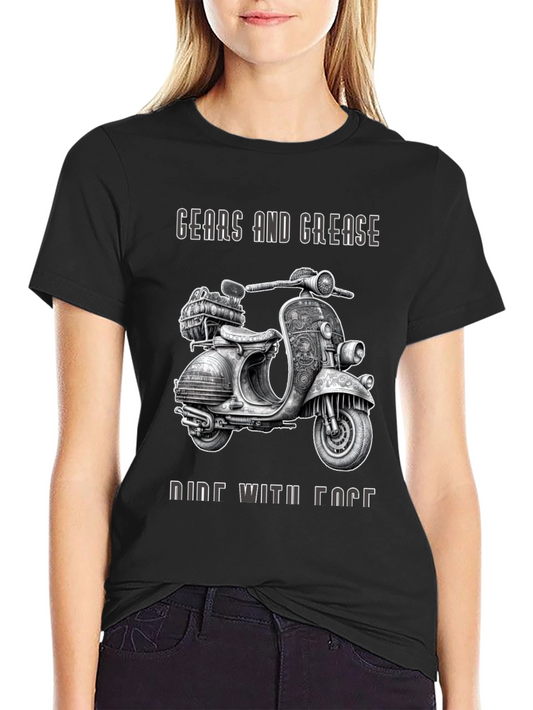 Gears and Grease Ride With Face T-Shirt