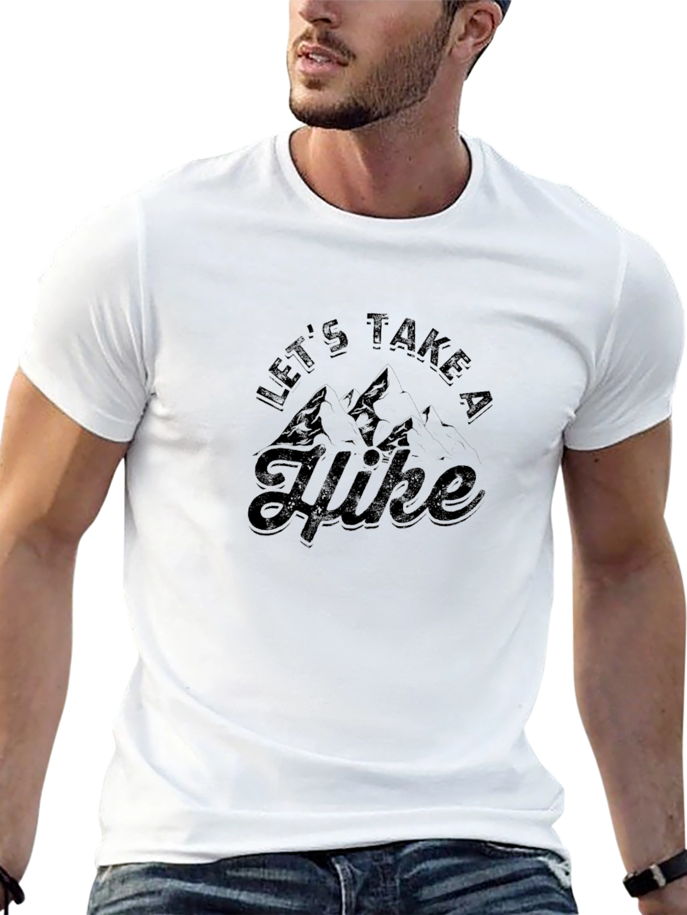 Lets Take A Hike Black Graphic Tee