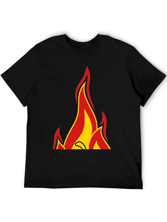 Fiery Graphic Tee - Bold Statement Shirt