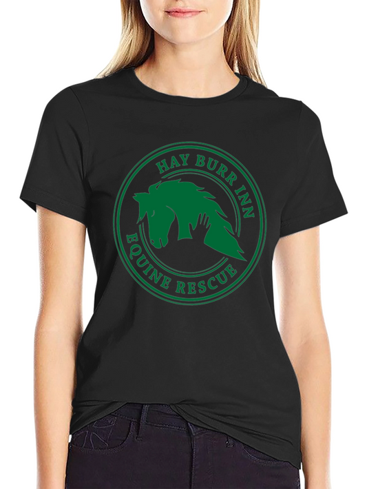 Hay Burr Inn Equine Rescue Black T-Shirt