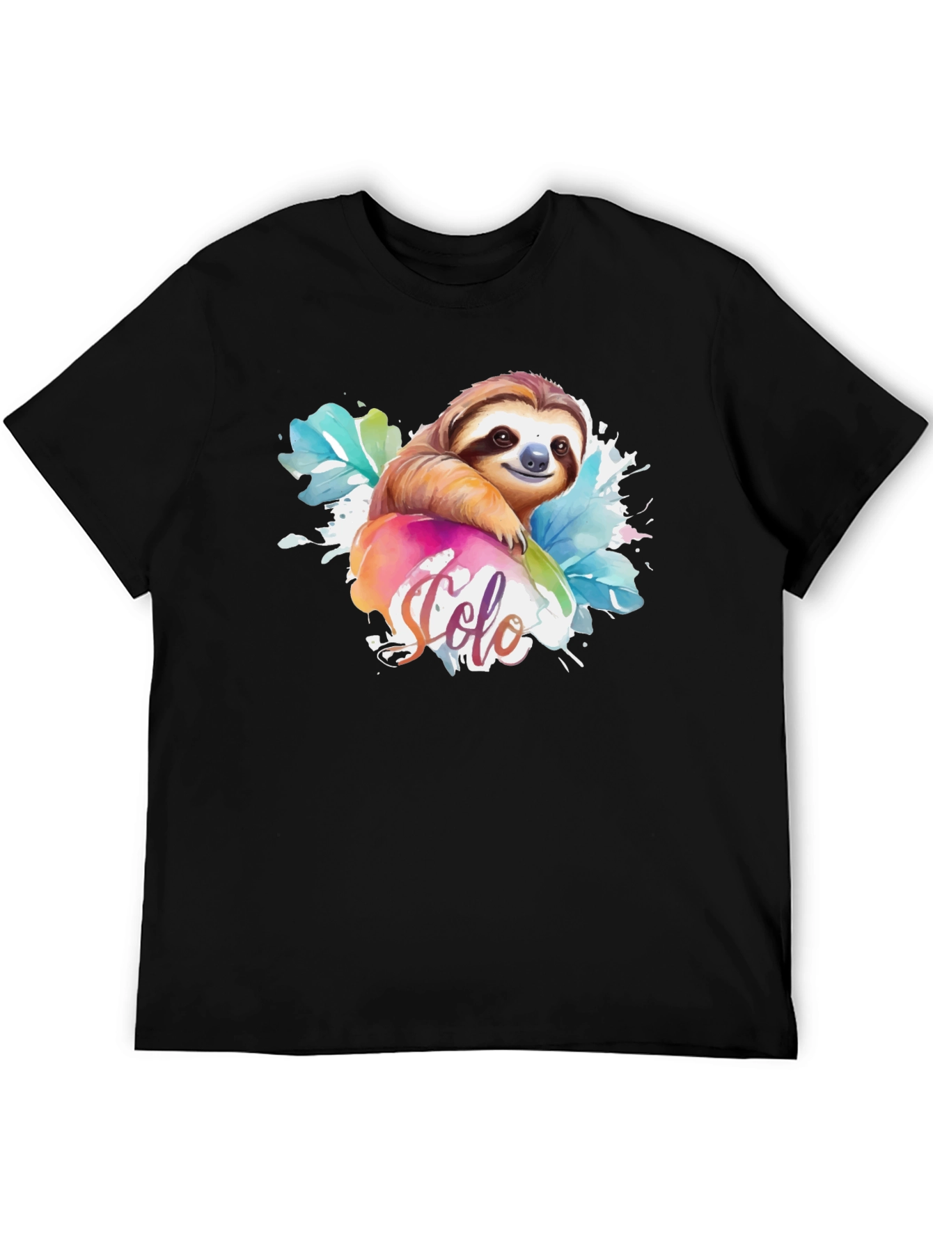 Cute Sloth Watercolor T-Shirt