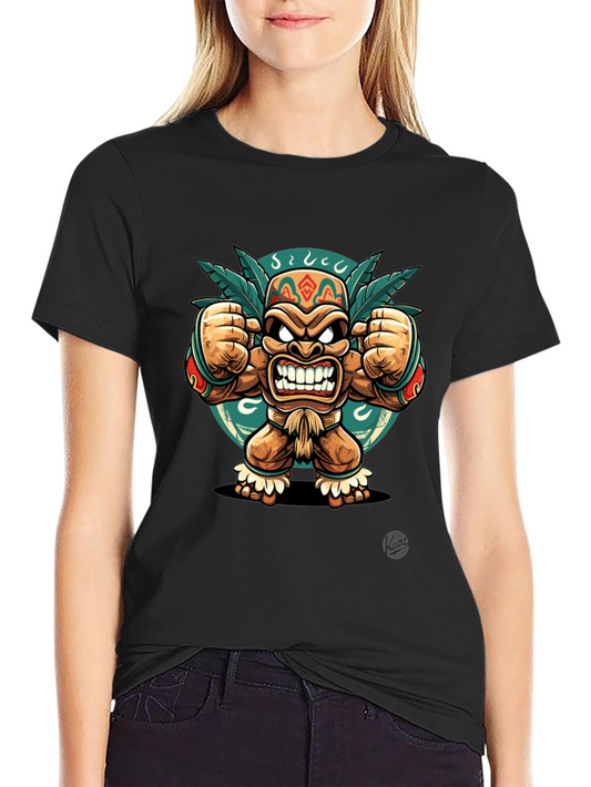 Angry Tiki Black T-Shirt