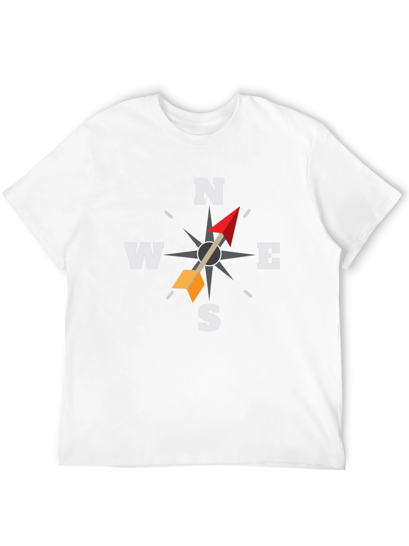 Compass Rose Graphic Tee - Black Adventure Shirt