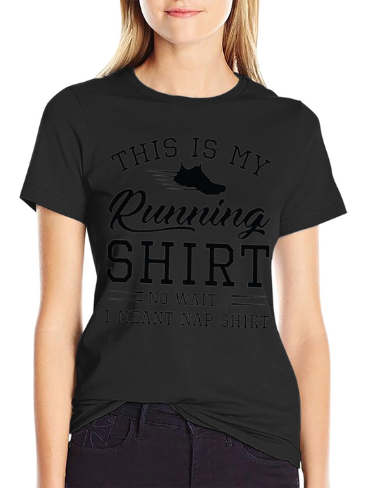 Funny Running to Napping T-Shirt