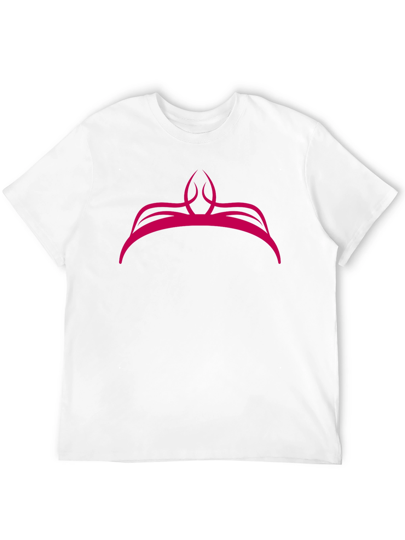 Pink Crown Graphic Black T-Shirt
