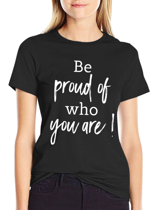 Be Proud Graphic Tee - Black Short Sleeve T-Shirt