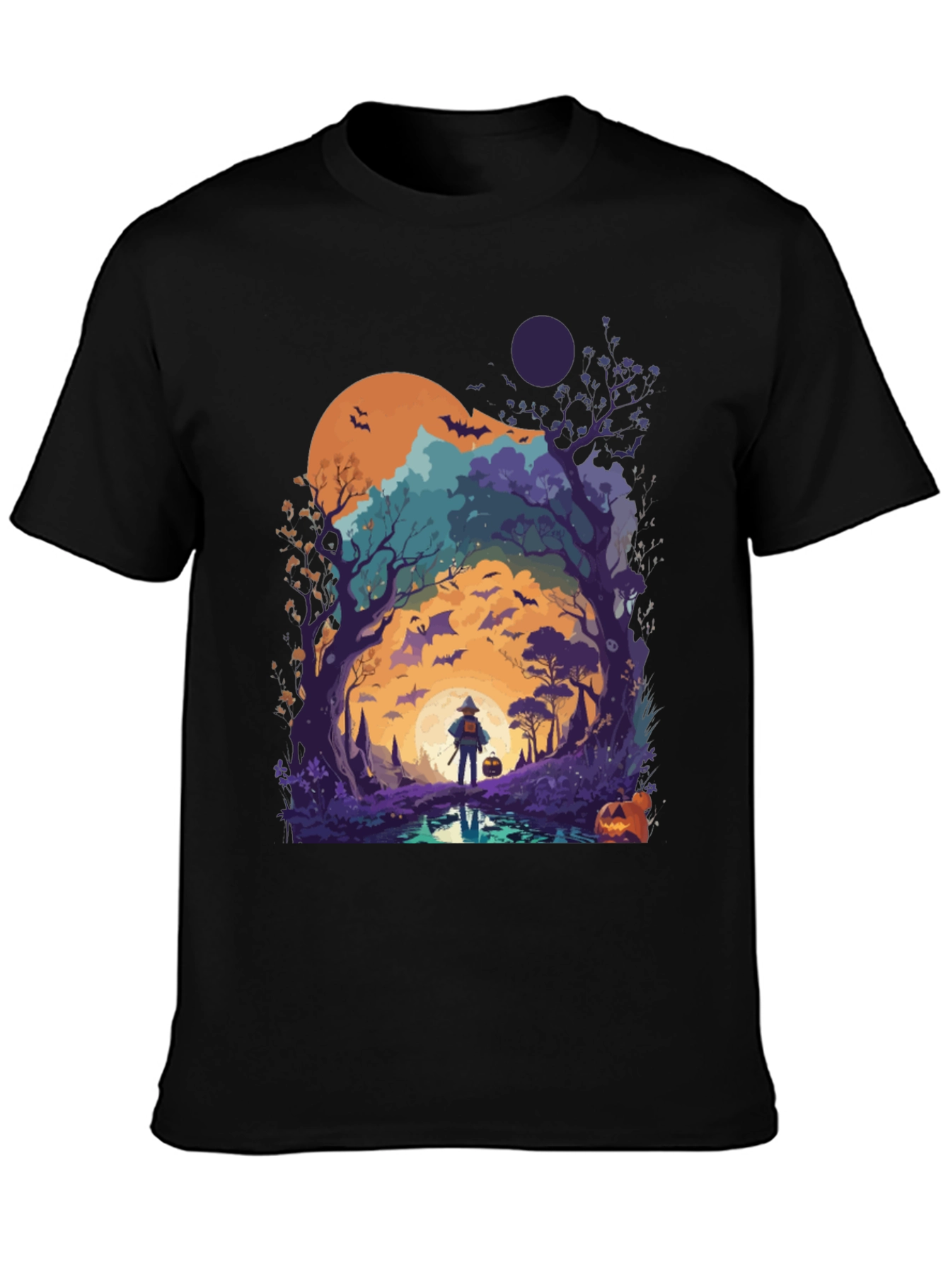 Halloween Nightscape Graphic Tee