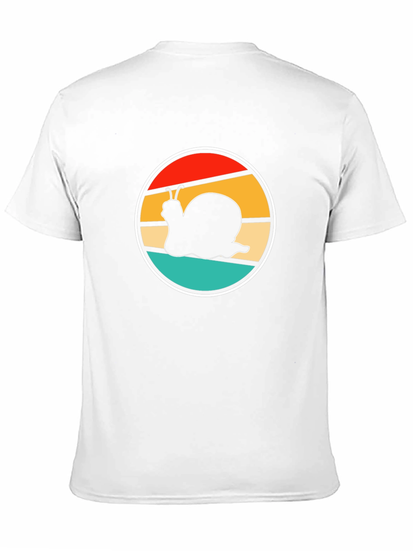 Retro Snail Graphic Tee - Black Cotton Comfort