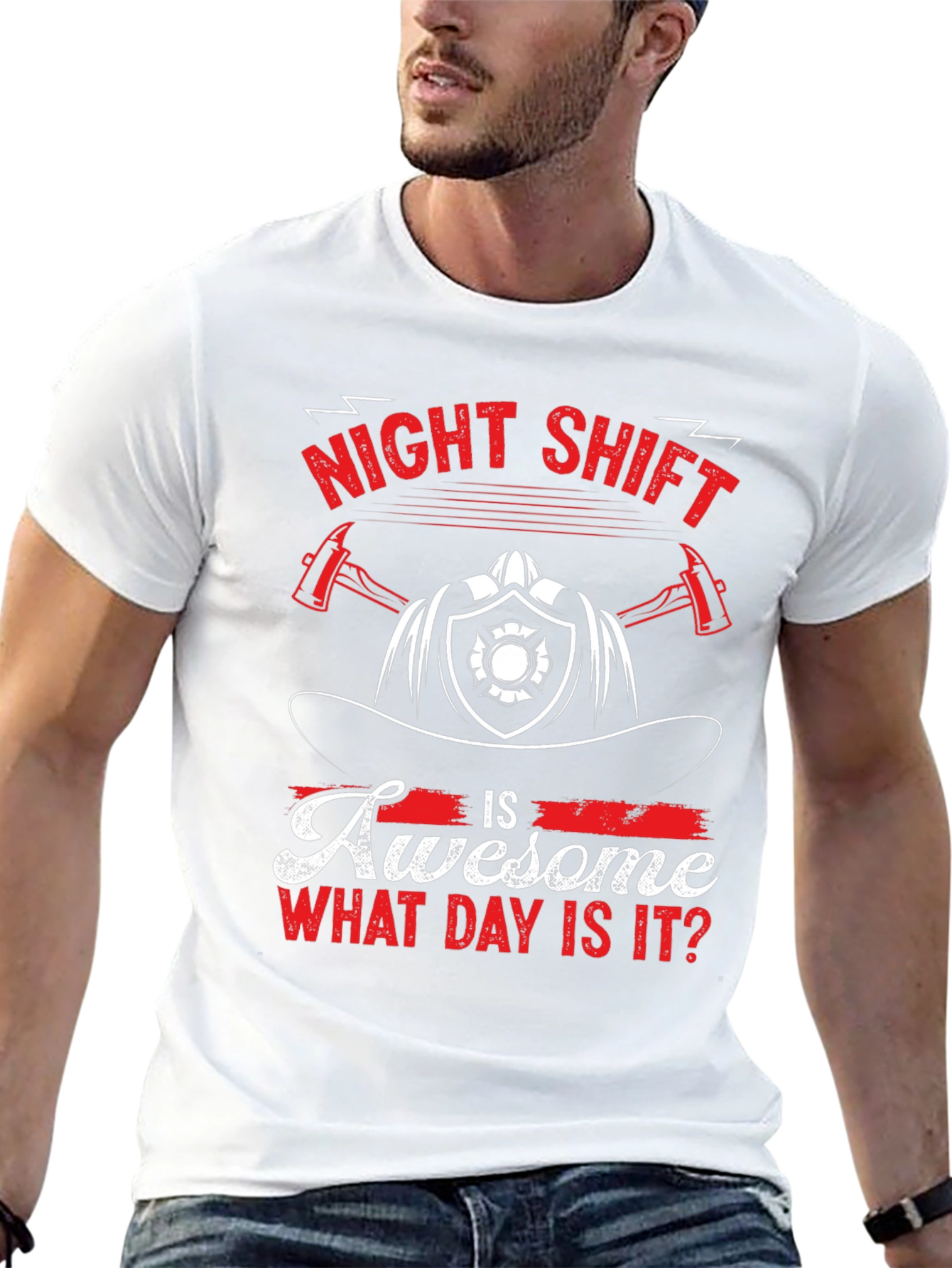 Night Shift Firefighter Graphic Tee