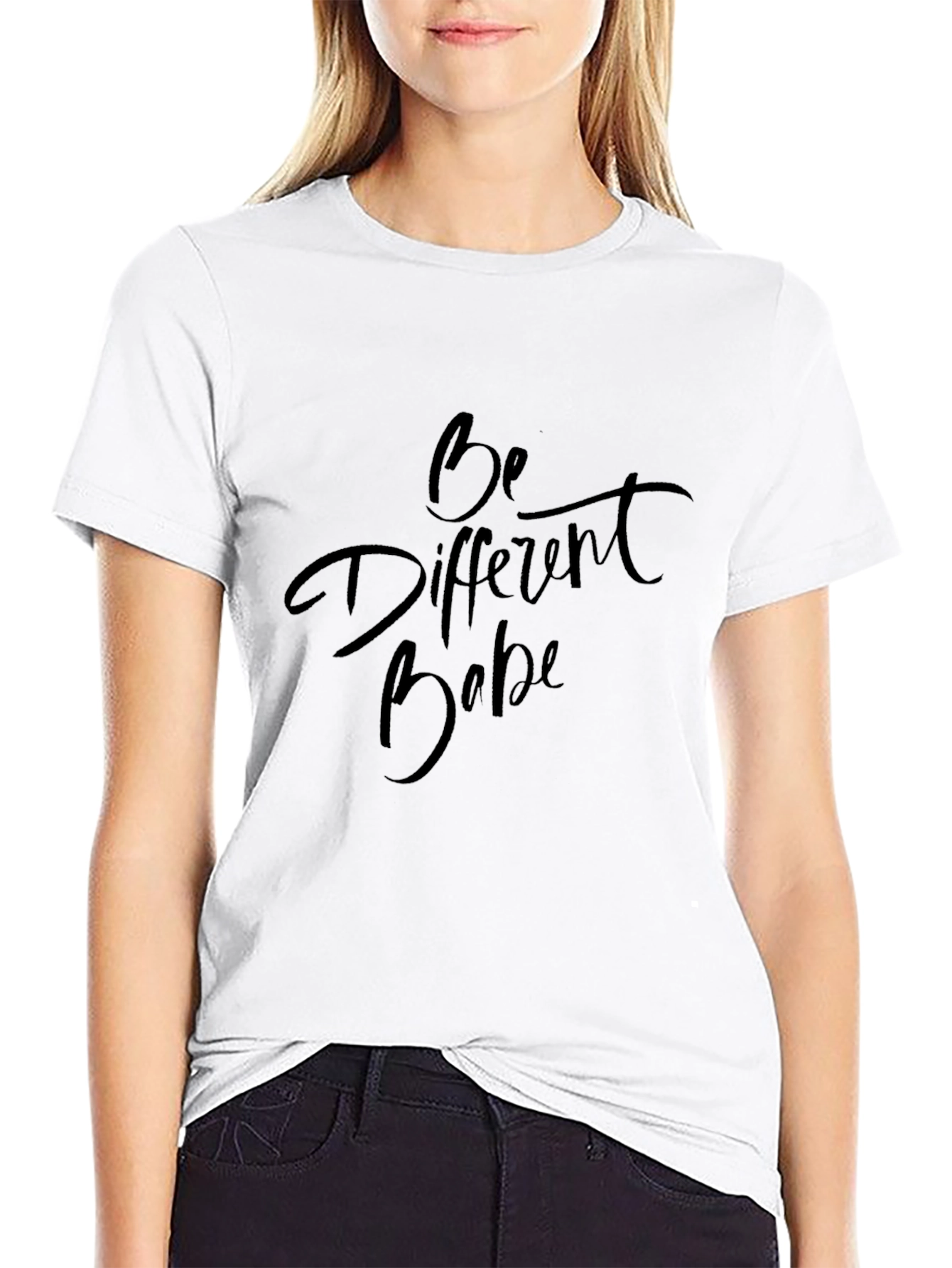 Be Different Babe Graphic Tee - Unisex Black T-Shirt