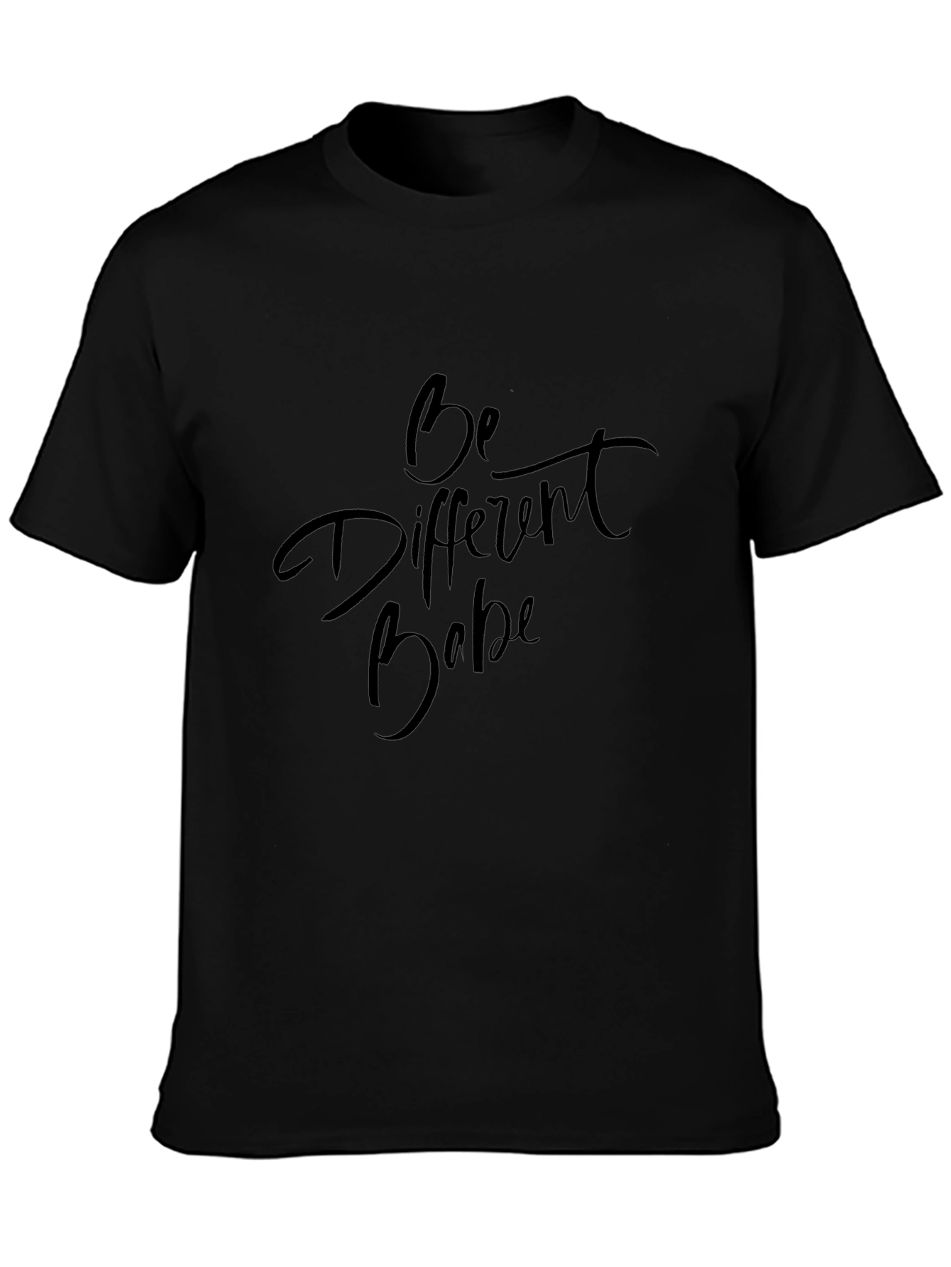 Be Different Babe Graphic Tee - Unisex Black T-Shirt