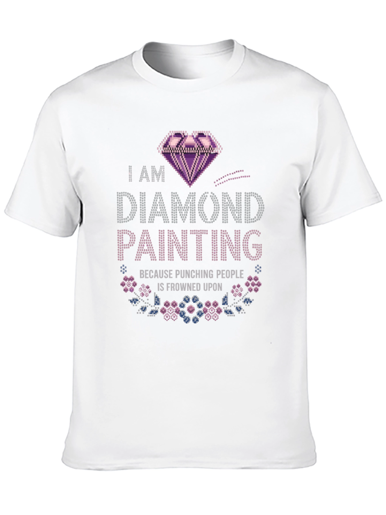 Diamond Painting Punching People T-Shirt