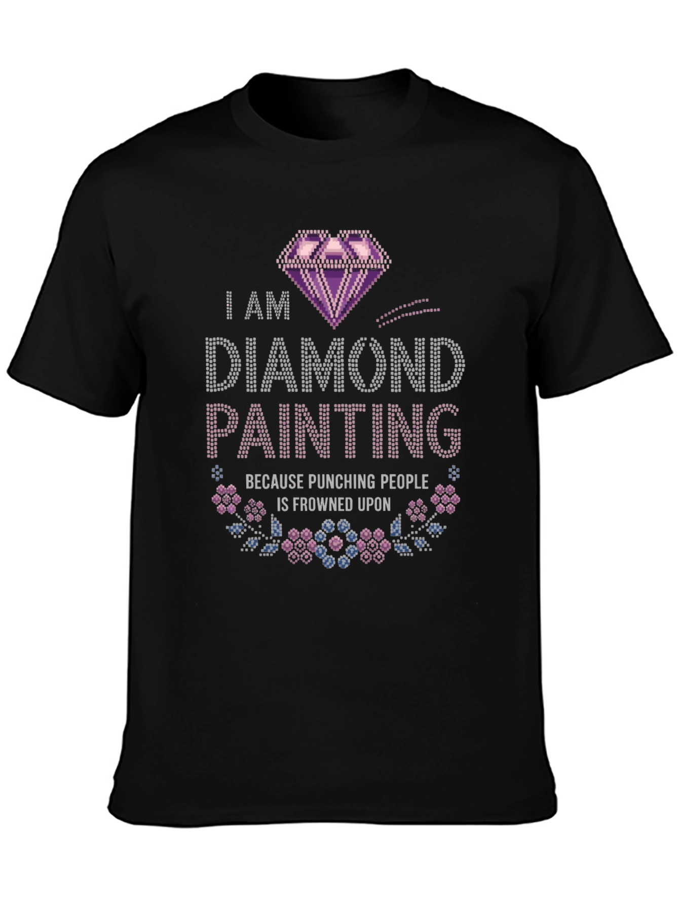 Diamond Painting Punching People T-Shirt