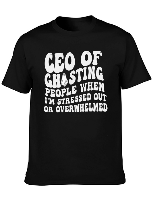 CEO of Ghosting T-Shirt Funny Introvert Tee