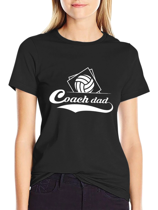 Coach Dad Volleyball T-Shirt - Sports Fan Apparel