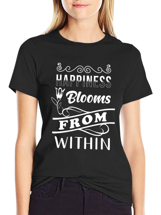 Happiness Blooms Within Graphic Tee