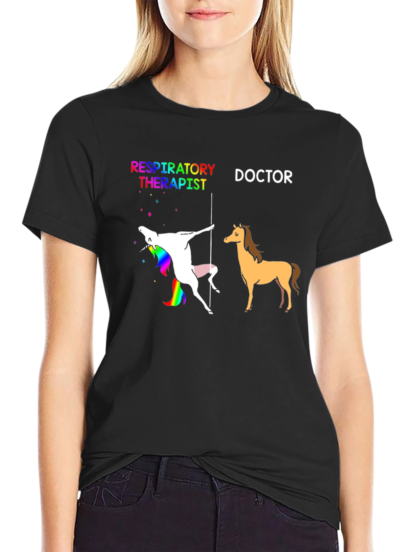 Respiratory Therapist vs Doctor T-Shirt