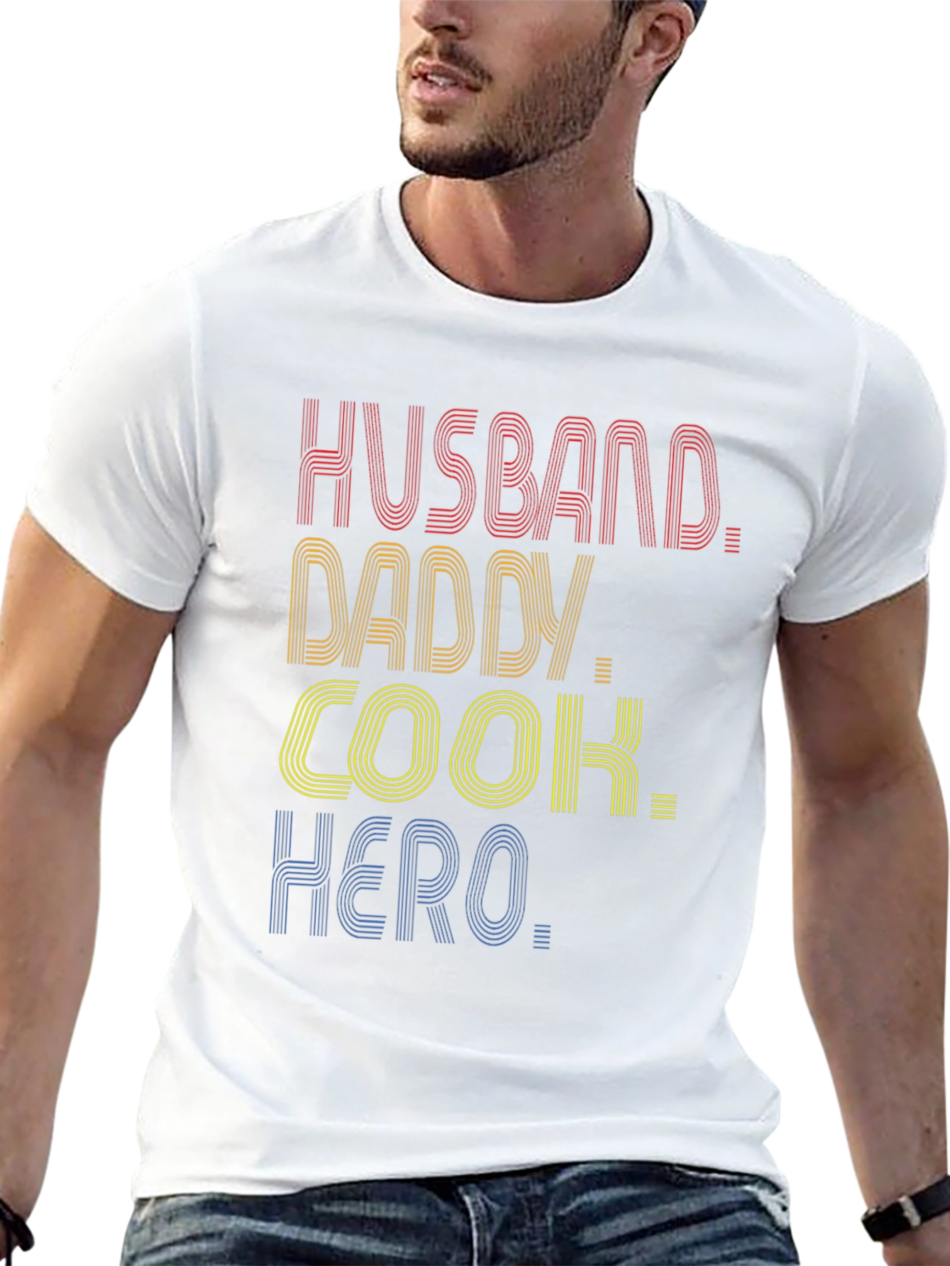 Husband Daddy Cook Hero Tee - Mens Graphic T-Shirt