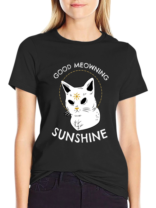 Good Meowning Sunshine Graphic T-Shirt