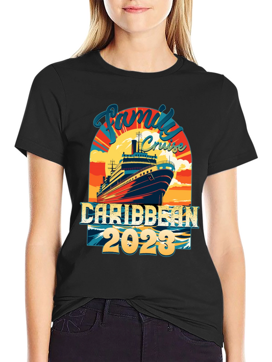 Family Cruise Caribbean 2023 Graphic Tee