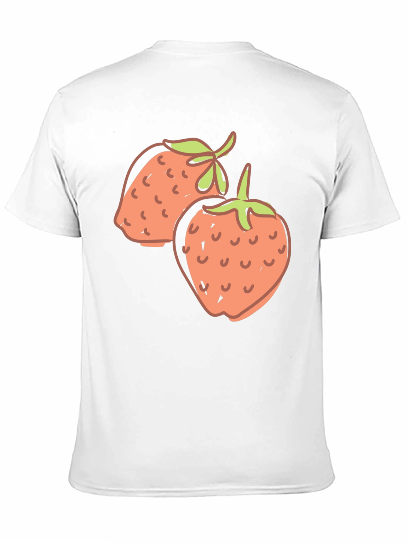 Strawberry Graphic Black T-Shirt