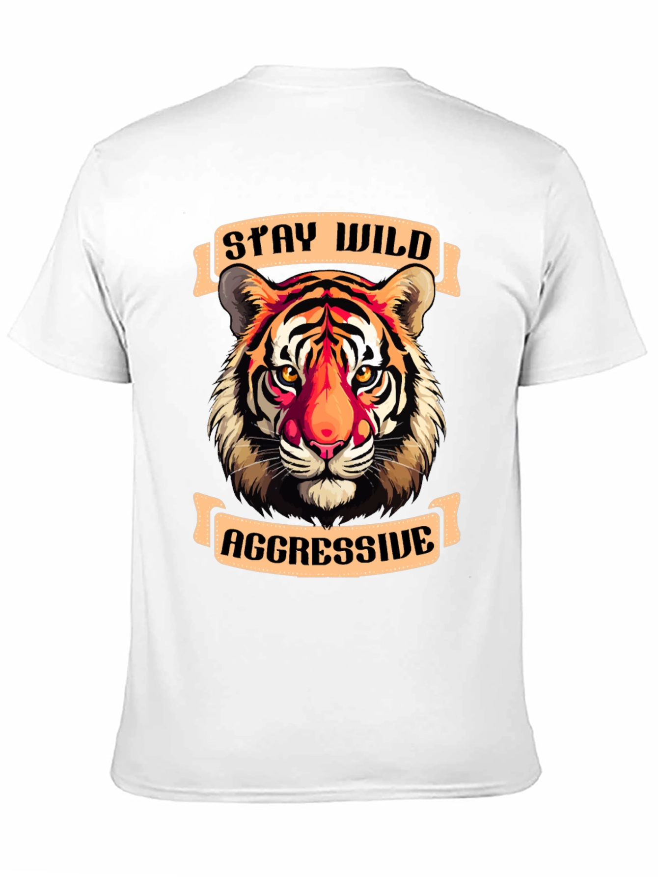 Stay Wild Aggressive Tiger Graphic Tee