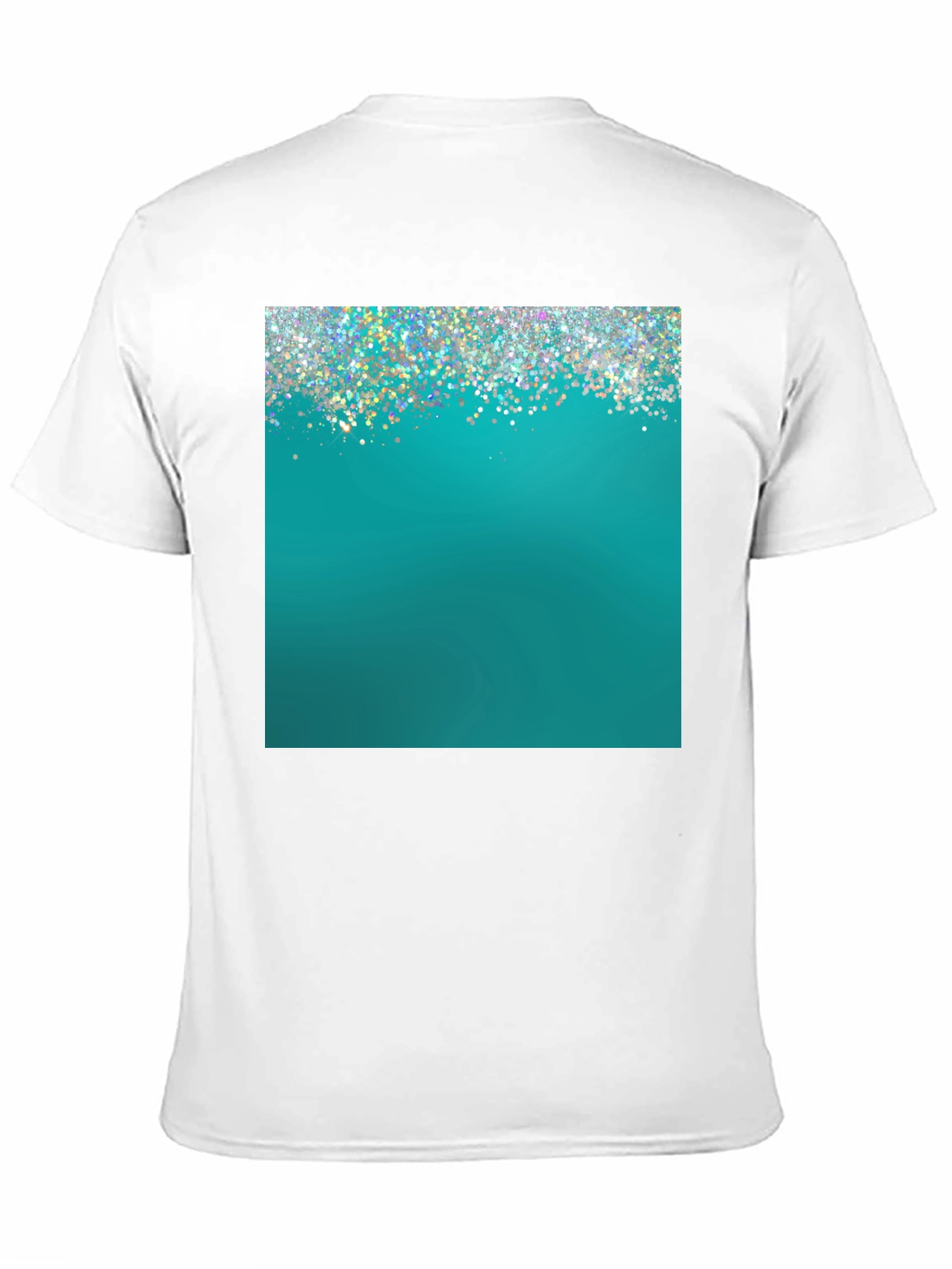 Teal Sparkle Graphic Tee - Modern Style