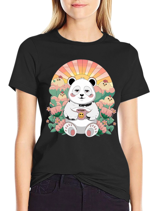 Cute Panda T-Shirt - Relaxed Graphic Tee