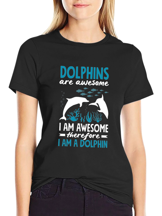 Dolphin Lover T-Shirt - Awesome Dolphin Graphic Tee