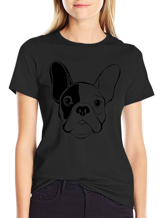 French Bulldog Graphic Tee - Black