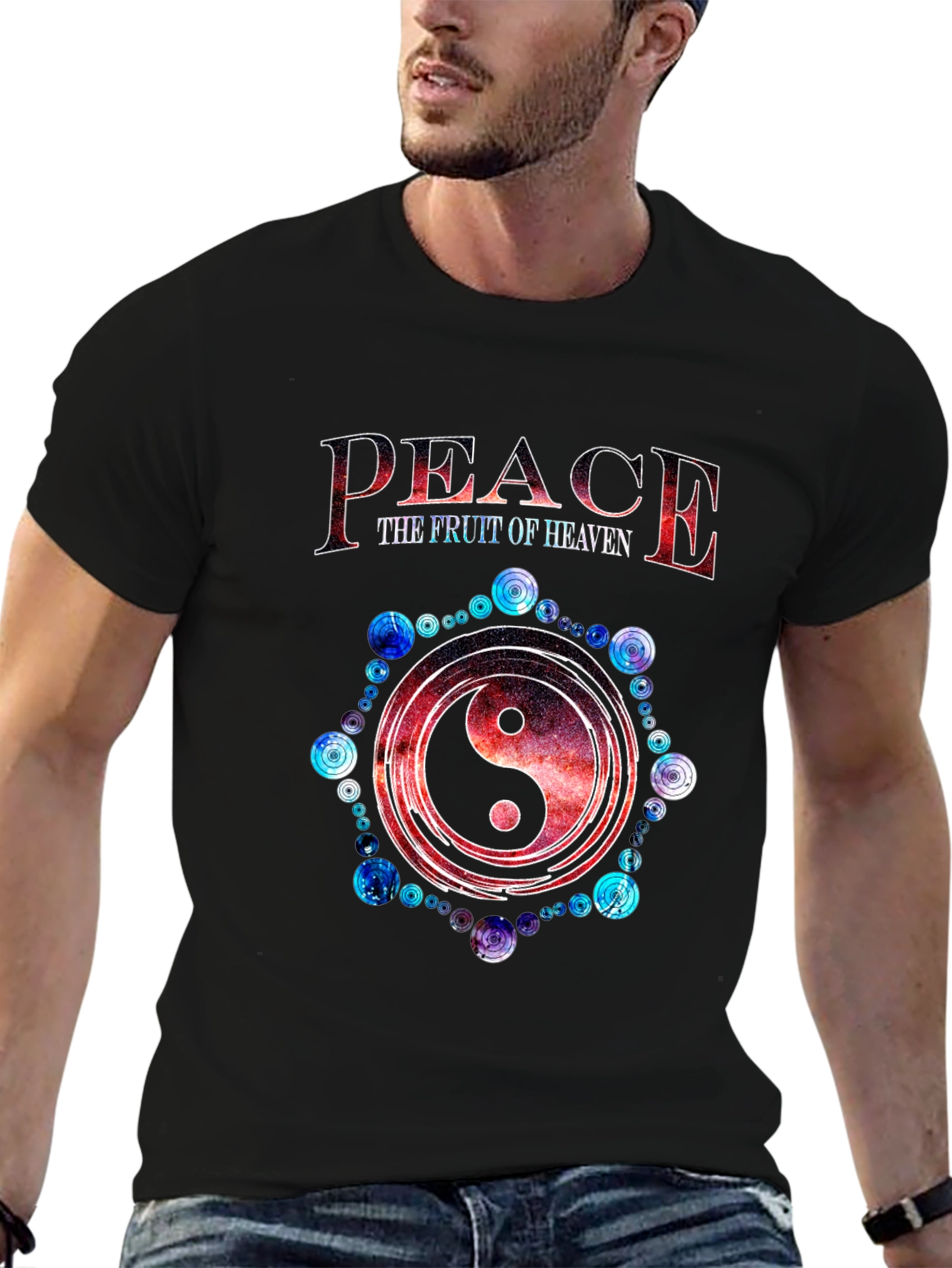 Peace the Fruit of Heaven Yin Yang T-Shirt