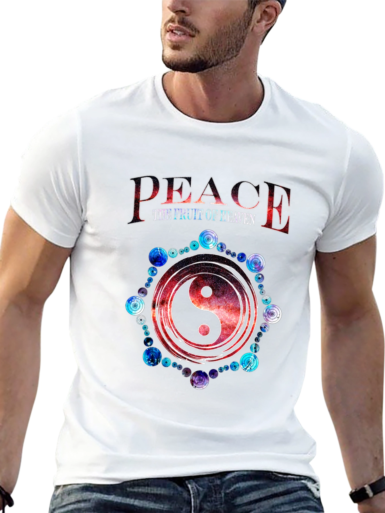 Peace the Fruit of Heaven Yin Yang T-Shirt