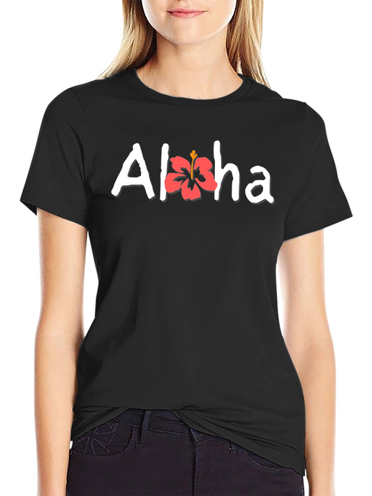 Aloha Floral Graphic Tee - Casual Comfort