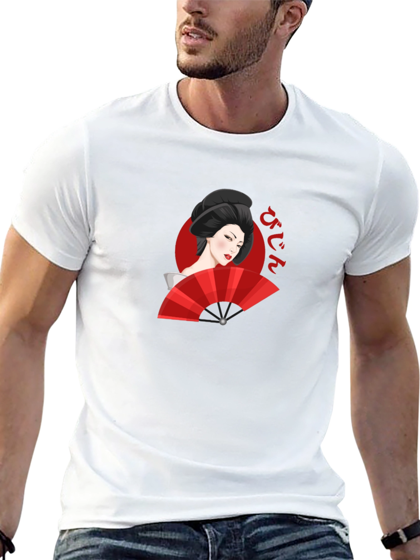 Geisha Graphic Black T-Shirt