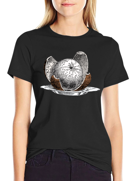 Coconut Graphic Tee - Quirky Tropical Fruit Design