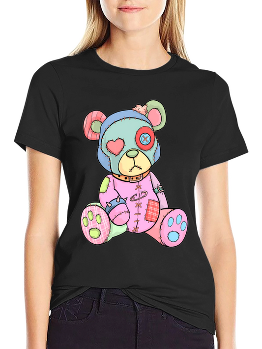 Creepy Cute Teddy Bear Graphic Tee