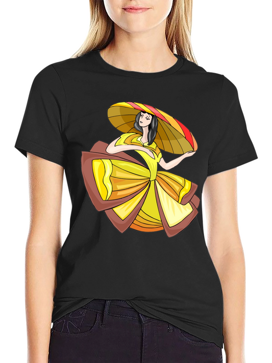 Folklorico Dancer Graphic Tee - Stylish Comfort