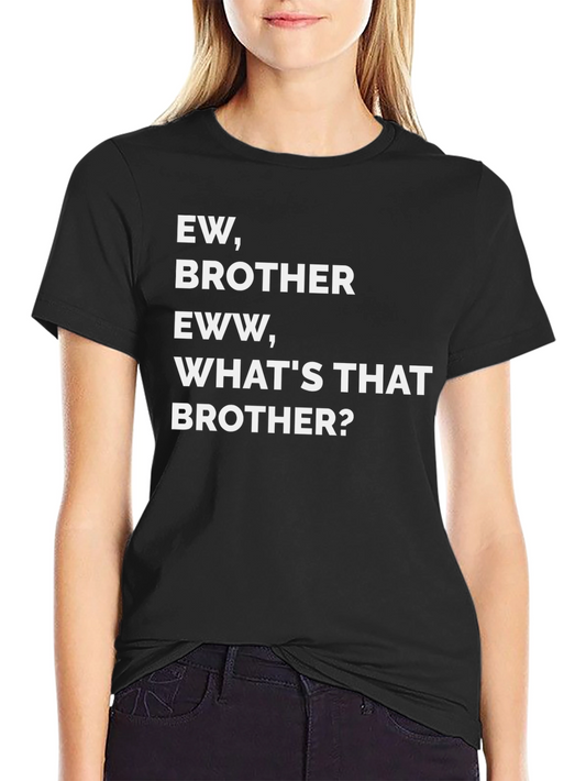 Ew Brother Graphic Tee - Mens Black T-Shirt