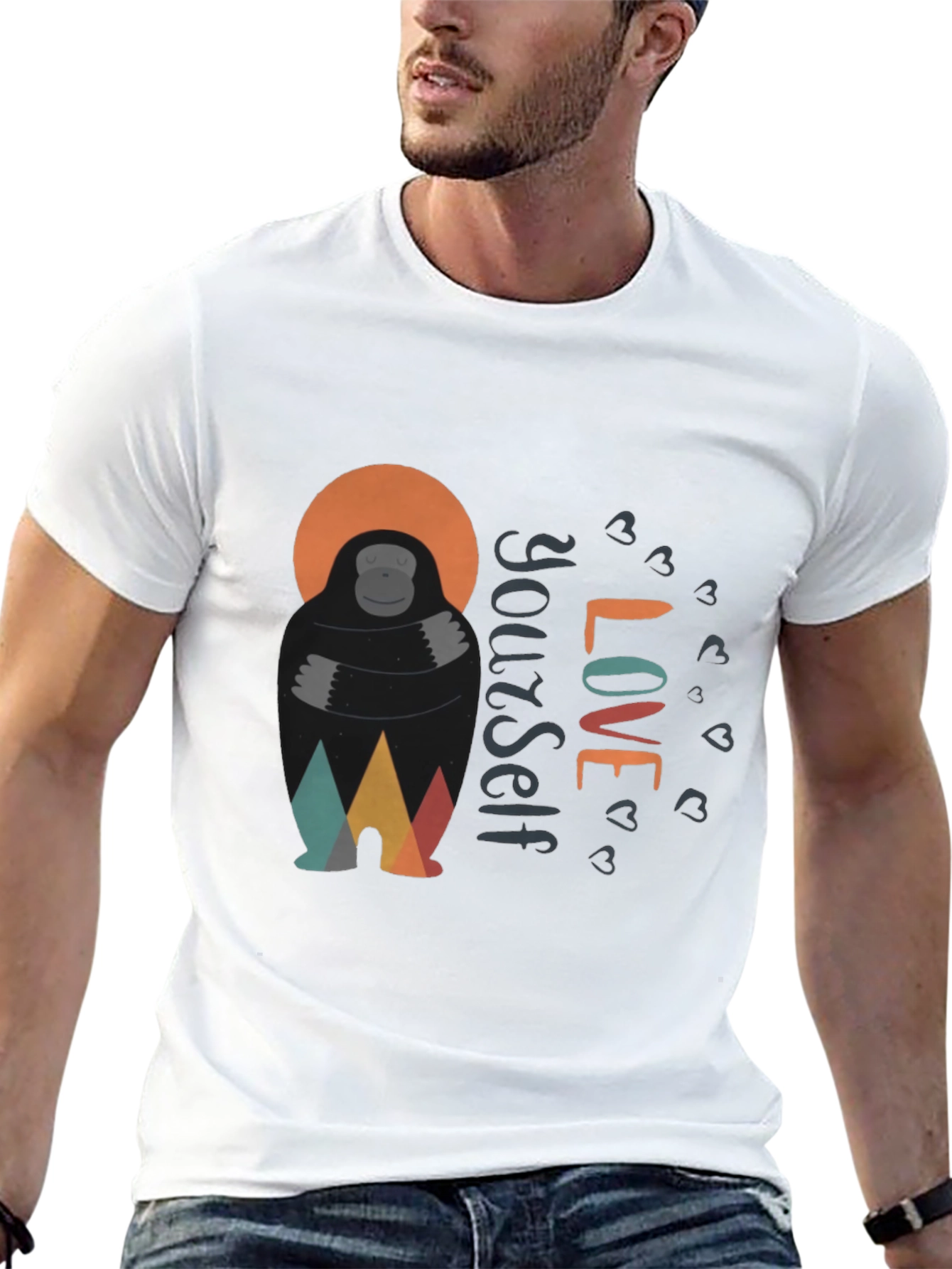 Love Yourself Gorilla Graphic T-Shirt